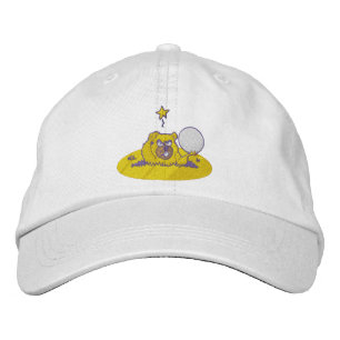 Funny Gopher Golf Ball In Golf Hole Embroidered Baseball Cap