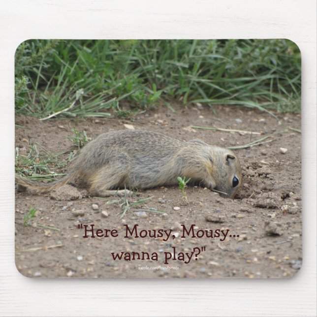 Funny Gopher, Prairie Dog Wildlife Mousepad (Front)