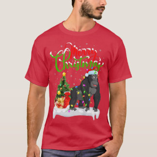 Funny Gorilla Animal Lover Xmas Lighting Gorilla C T-Shirt