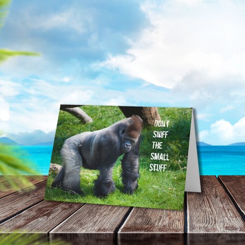 Funny Gorilla Birthday Card