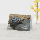 Funny Gorilla Birthday Card | Zazzle