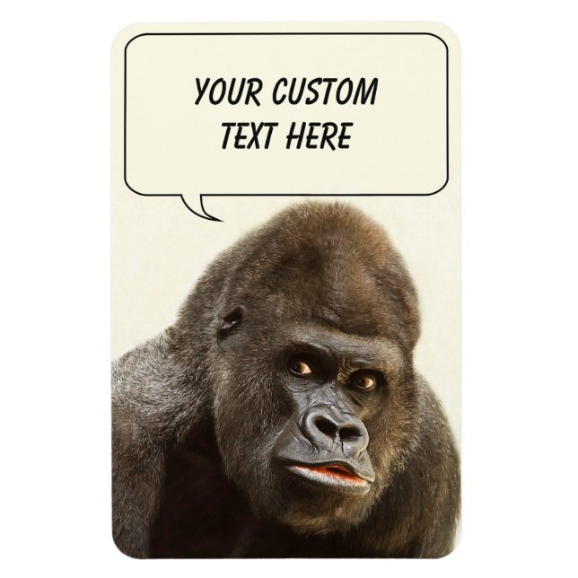 Funny Gorilla custom magnet (Vertical)