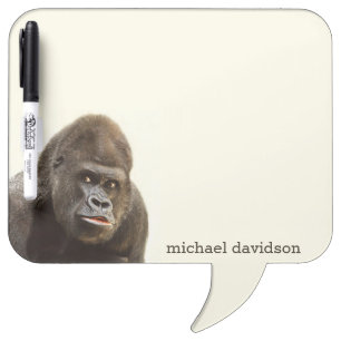 Funny Gorilla custom monogram message board