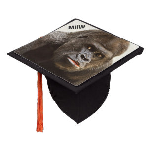 Funny Gorilla custom monogram tassel topper