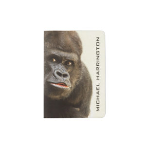 Funny Gorilla custom passport cover