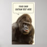 Funny Gorilla custom poster