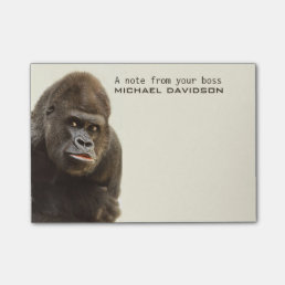 Funny Gorilla custom text Post-It notes