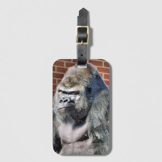 FUNNY GORILLA LUGGAGE TAG | Zazzle.com