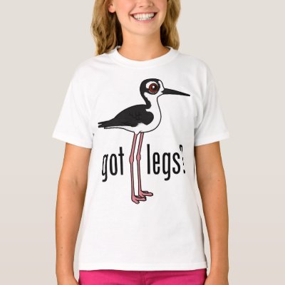 Funny Got Legs? Black-necked Stilt Birdorable T-Shirt