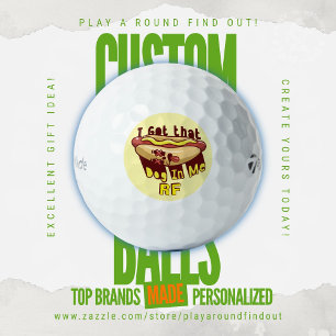 Funny Got That Dog In Me Monogram Custom Titleist Golf Balls