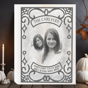 Funny Gothic Halloween Kitchen  Wooden Box Sign