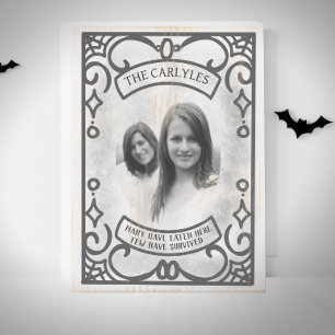 Funny Gothic Halloween Kitchen  Wooden Box Sign