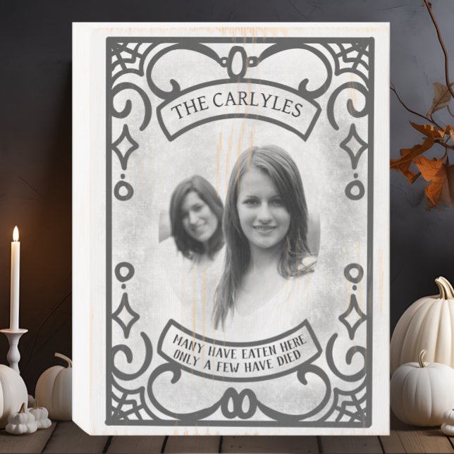 Funny Gothic Halloween Kitchen  Wooden Box Sign (Creator Uploaded)