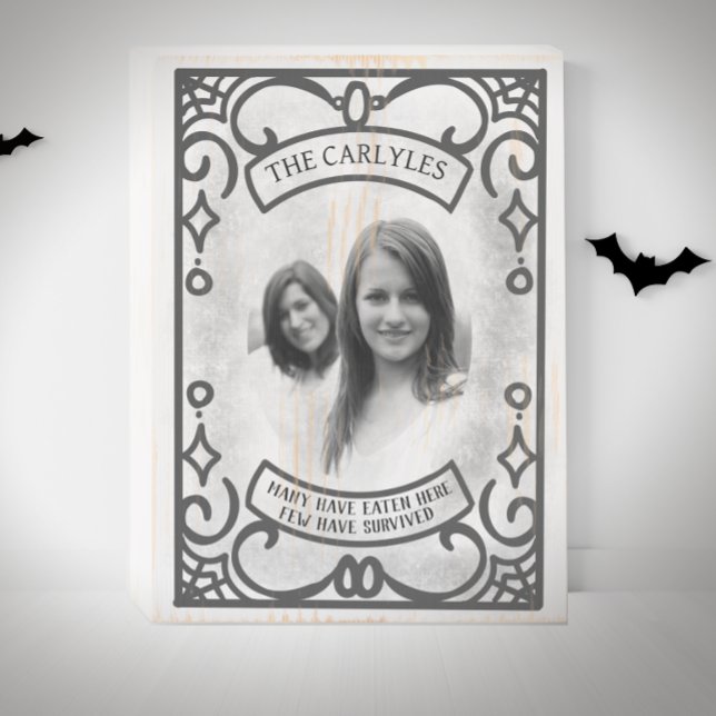 Funny Gothic Halloween Kitchen  Wooden Box Sign (Creator Uploaded)