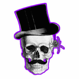 Funny Gothic skull groom Statuette