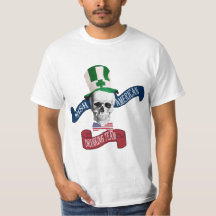 Funny gothic skull Irish St Patrick's day