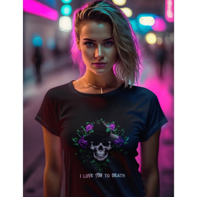 Funny Gothic Valentine ,Skeleton Valetines T-Shirt (Creator Uploaded)