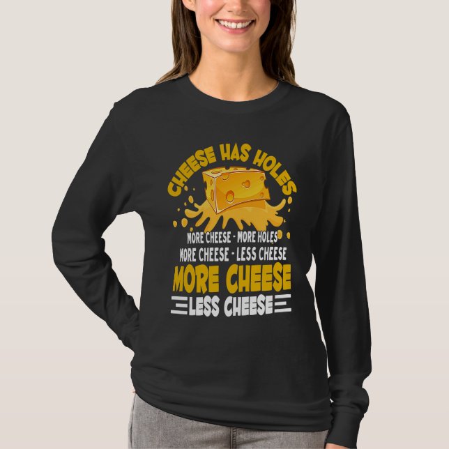 Funny Gouda Lover Cheesus More Cheese Brie Gouda V T-Shirt (Front)
