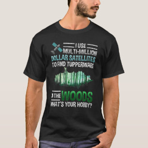 Funny GPS Geocache Wood Outdoor Geocaching T-Shirt