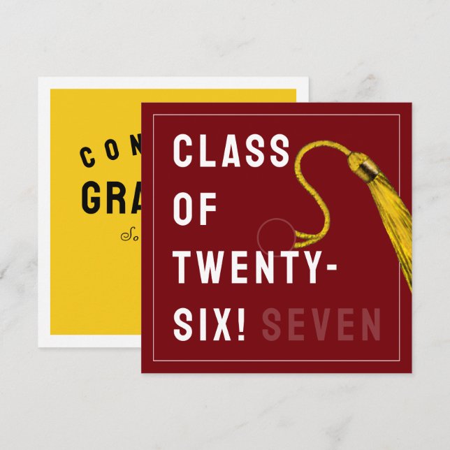 Funny Graduation 2026 Card (Front/Back)