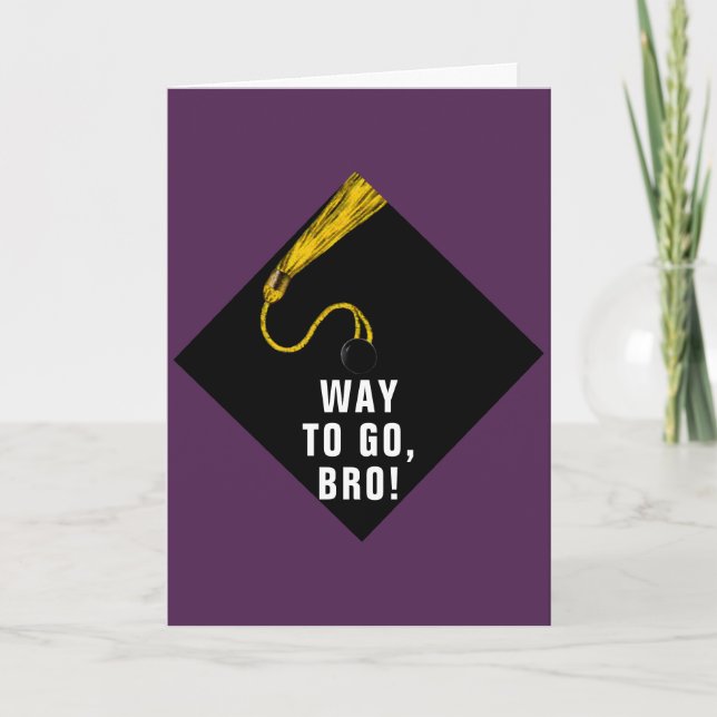 Funny Graduation Brother Card (Front)