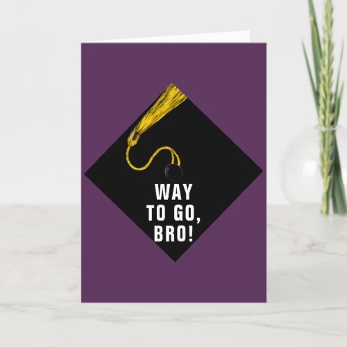 Funny Graduation Brother Card