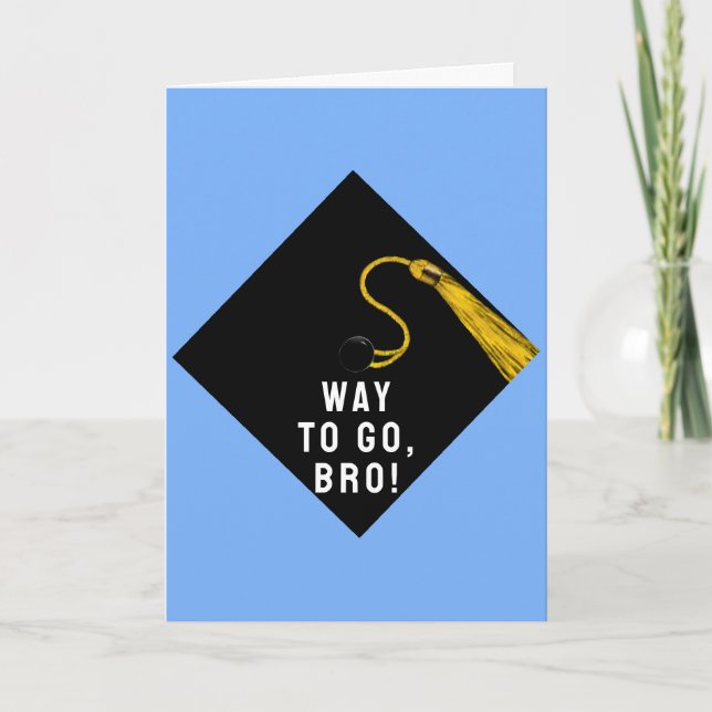 Funny Graduation Brother Card (Front)