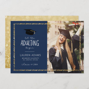 Funny Graduation Card Announcement