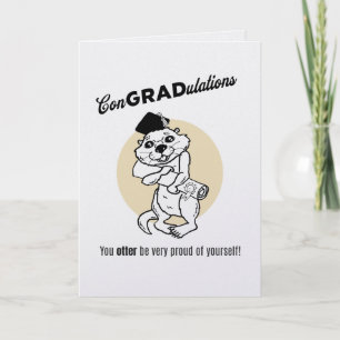 Funny Graduation Card - Congrats Grad