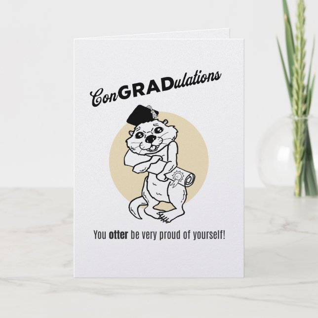 Funny Graduation Card congrats grad (Front)