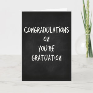 Funny graduation card - congratulations