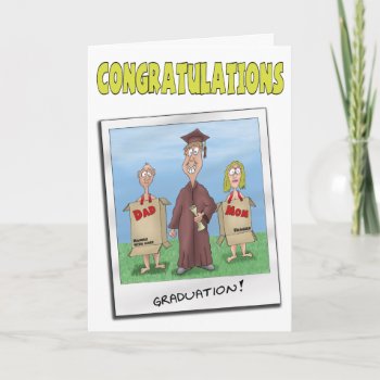Funny Graduation Cards: Now Get A Job Card by humorzonecards at Zazzle