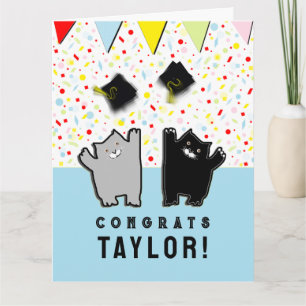 Funny Graduation Cats Card