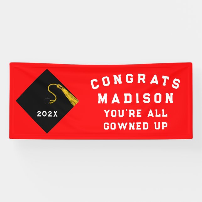 Funny Graduation Congrats Banner (Horizontal)