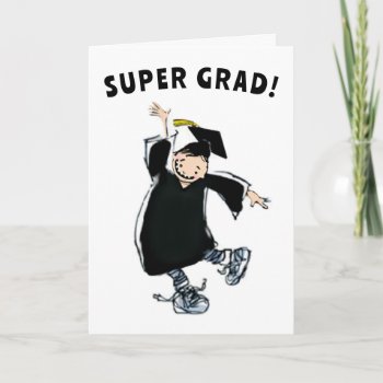 Funny Graduation Congrats Card by surpriseshop at Zazzle
