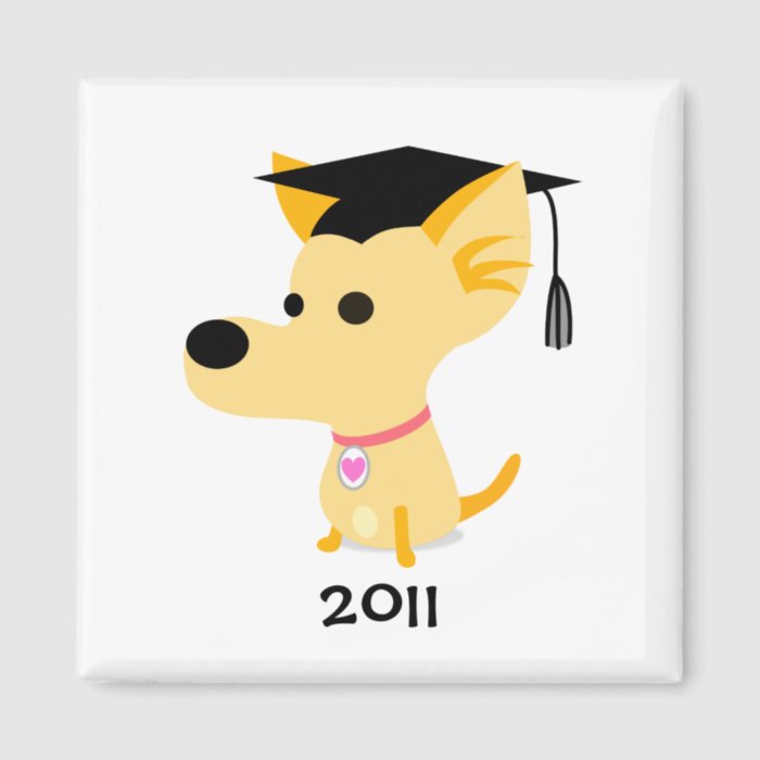 Funny Graduation Dog Fridge Magnets