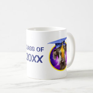 Funny Graduation Dog Wearing Hat Coffee Mug