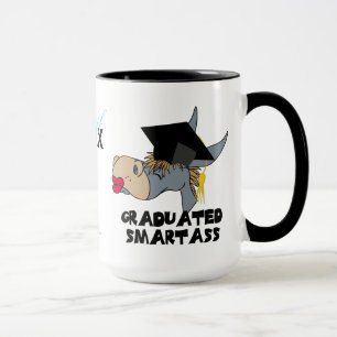 Funny Graduation Donkey  Wearing Graduate Cap Mug