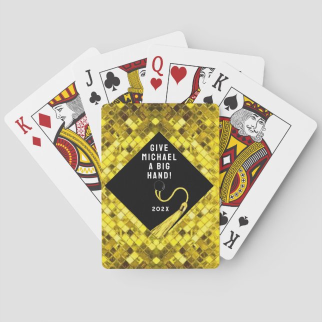 Funny graduation gift poker cards (Back)