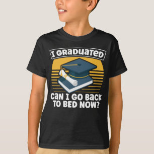Funny Graduation Humor Lazy Student Sleepy T-Shirt