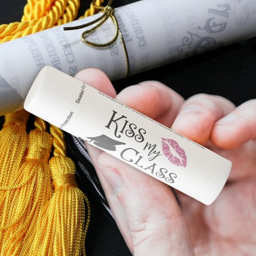  Funny Graduation Kiss My Class Goodbye Name Lip Balm