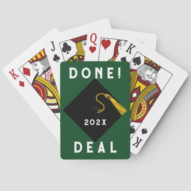 Funny Graduation Poker Cards (Back)