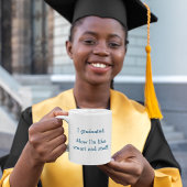 Funny Graduation Quote Humor Smart Graduate Grad Two-Tone Coffee Mug