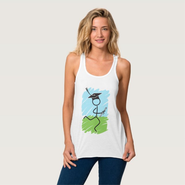 Funny Graduation Runner © - Cross Country, Track Tank Top (Front Full)