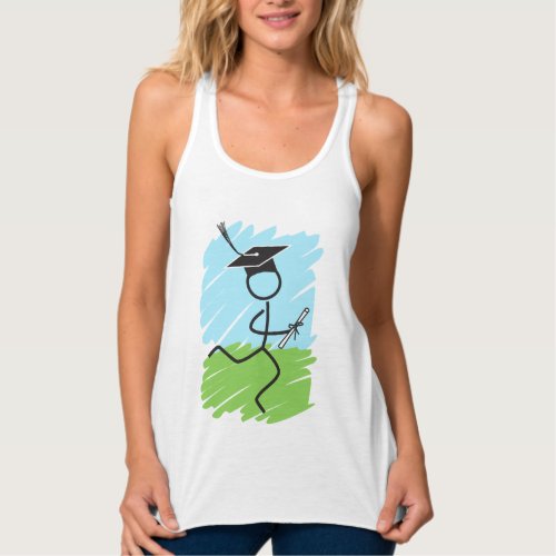 Funny Graduation Runner  _ Cross Country Track Tank Top