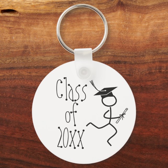 Funny Graduation Runner © Monogram Keychain (Front)
