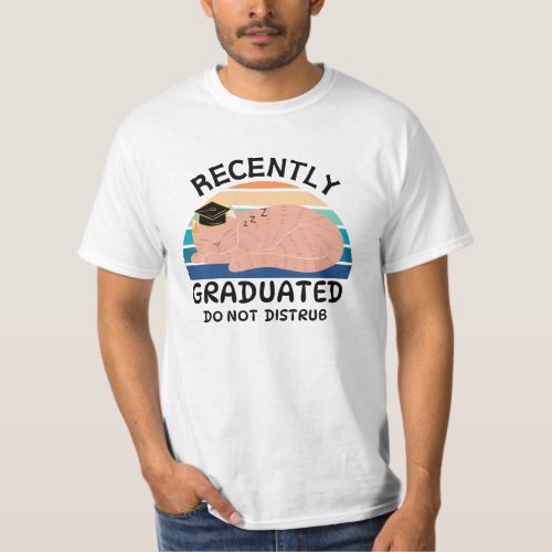 Funny graduation shirtscat loversI Graduated T_Shirt