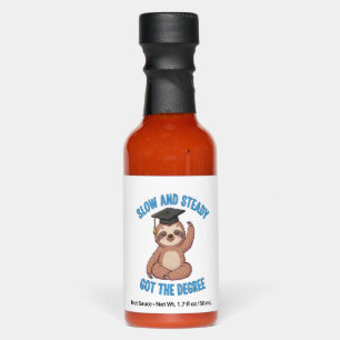 Funny Graduation Sloth Hot Sauces