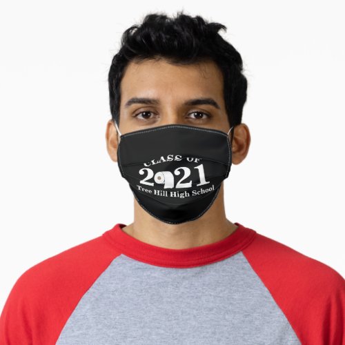 funny graduation toilet paper class of 2021 adult cloth face mask
