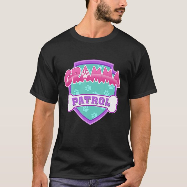 Funny Gramma Patrol - Dog Mom, Dad For Men Women T-Shirt (Front)